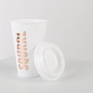 Logo Coffee Cup w/ Lid - Rose Gold